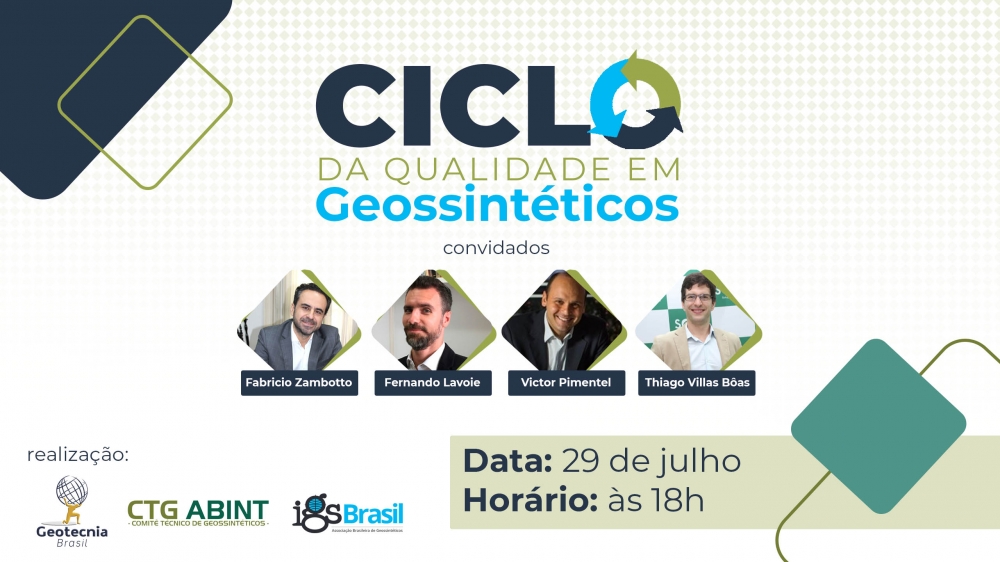 Ciclo da Qualidade em GEOSSINTÉTICOS CTG ABINT e IGS Brasil