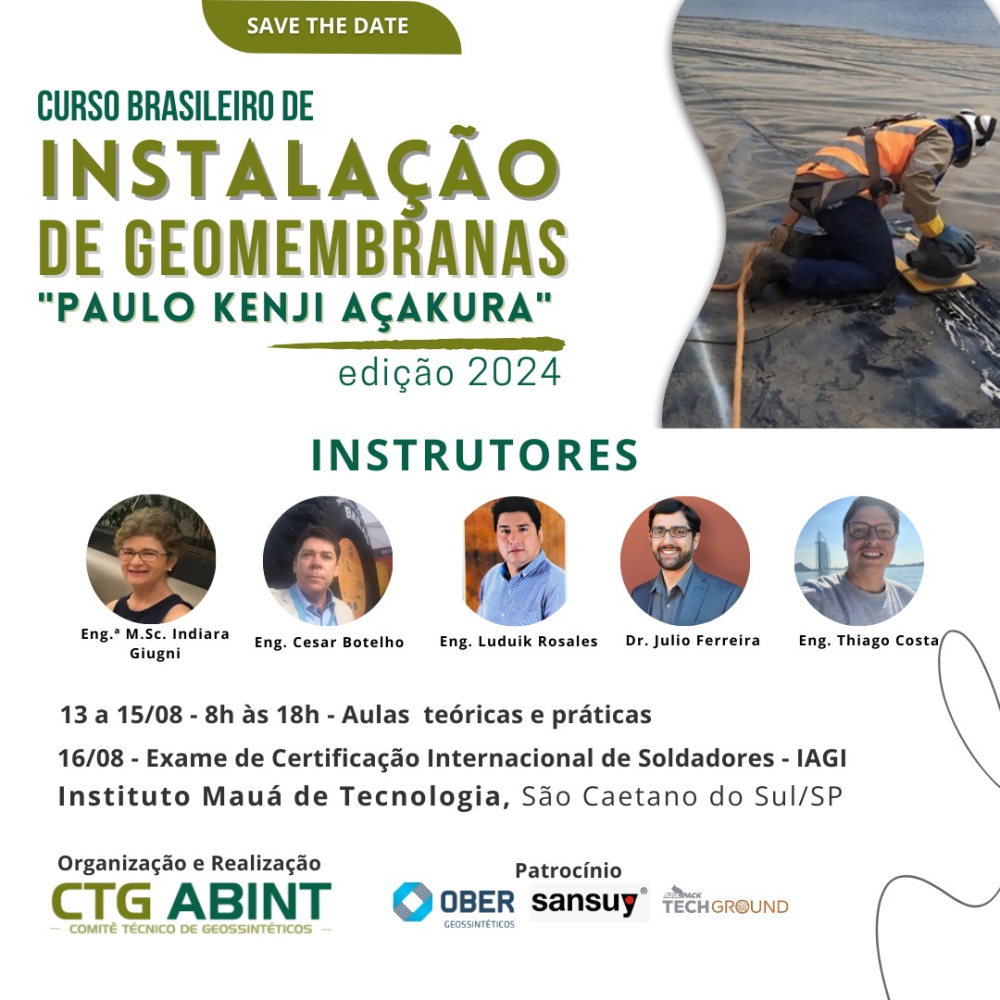 Curso Brasileiro de Instalação de Geomembranas 