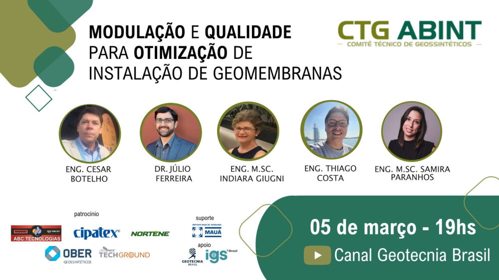 Modulação e qualidade para otimização de instalação de geomembranas