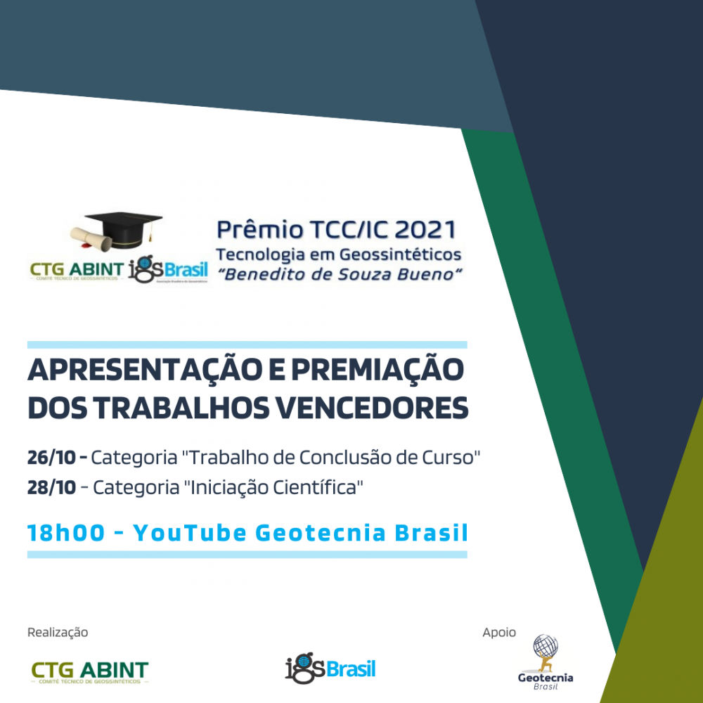 Prêmio TCC/IC 2021 - Apresentação e Premiação dos Trabalhos Vencedores